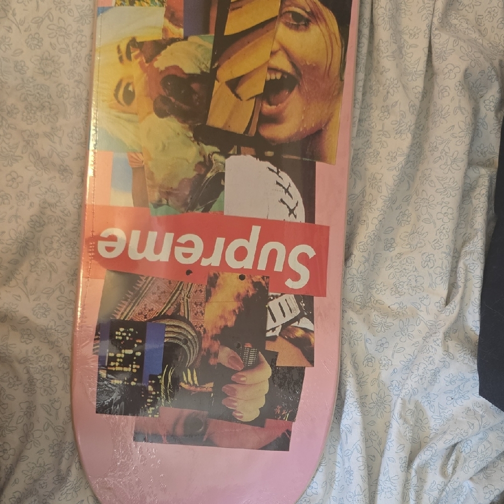 Supreme Collage Graphic Pink Skateboard Deck